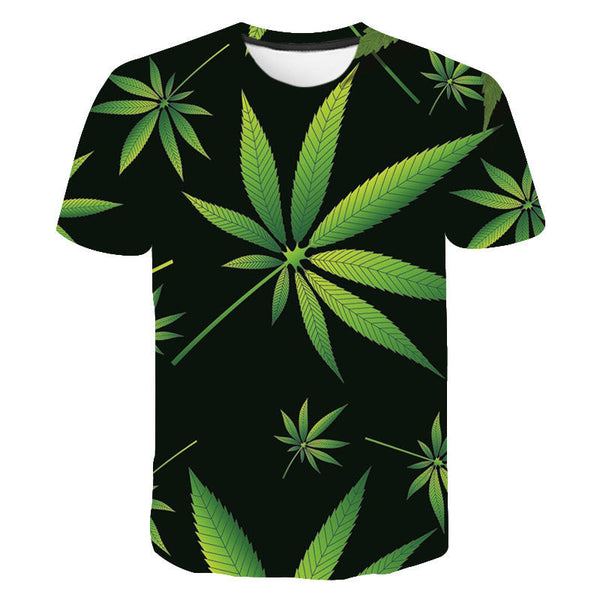 Camiseta Hawaiana Casual para Hombre con Estampado de Manga Corta