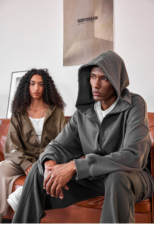Abrigo Sudadera con Capucha Forrada en Fleece para Hombre - Image 19