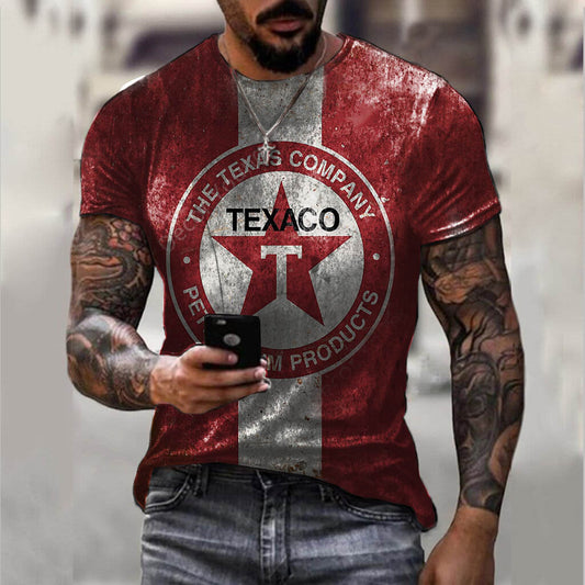 Camiseta Deportiva 3D Oversize para Hombre - Talla Grande