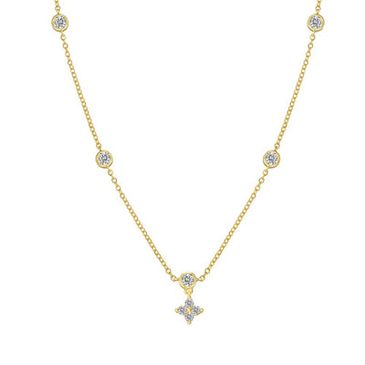 Collar y Pulsera de Plata Esterlina 925 Diseño Estrellado con Zirconia para Mujer - Image 6