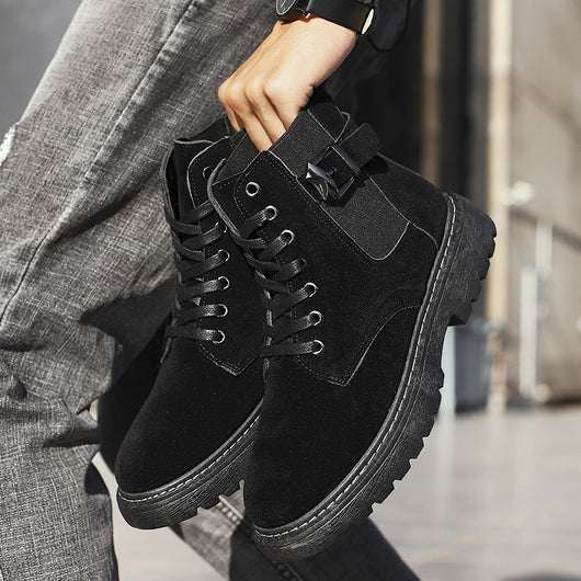 Botas Altas Martin de Cuero Estilo Británico para Hombre - Image 2