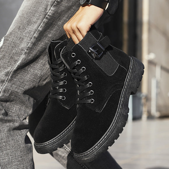 Botas Altas Martin de Cuero Estilo Británico para Hombre