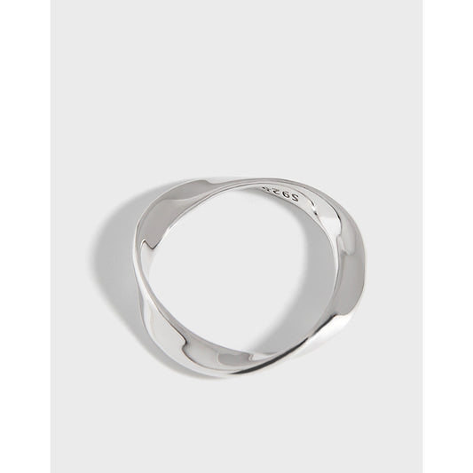 Anillo de Plata Esterlina Minimalista Coreano - Diseño Versátil y Elegante