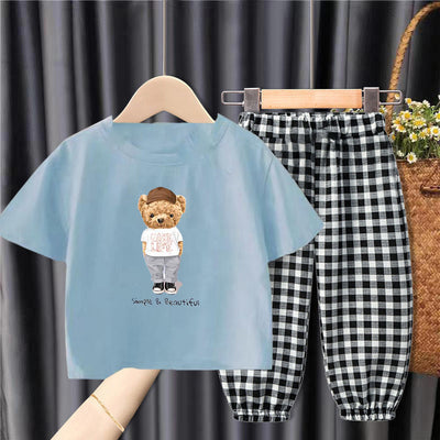 Conjunto de Pantalones Cuadros Sueltos Antiinsectos para Niños - Diseño Moderno y Cómodo - Image 5