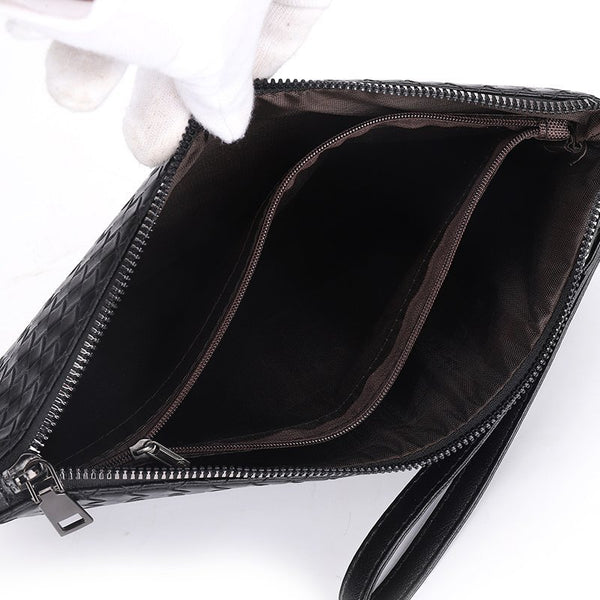 Bolso de Mano Tejido Cuadros PU Piel Premium