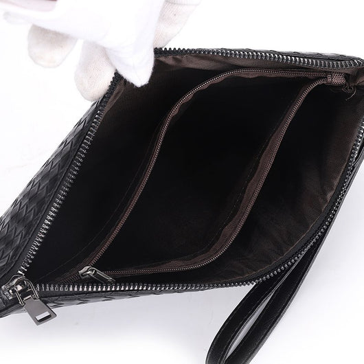 Bolso de Mano Tejido Cuadros PU Piel Premium - Image 2