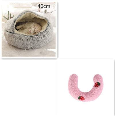 Cama 2 en 1 para Perros y Gatos - Cama Cálida de Felpa Suave Tipo Casa - Image 109