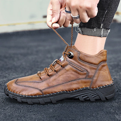 Botas Casuales para Hombre con Costura a Mano y Cuero Cálido - Image 9