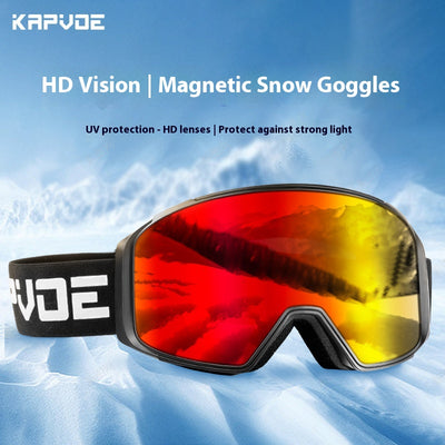 Gafas de Espejo Deportivas Antideslizantes de Doble Capa para Nieve