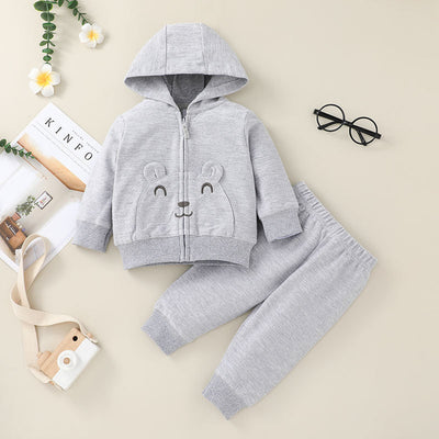 Conjunto de Sudadera con Capucha y Pantalón para Niño - Outfit Deportivo Otoñal - Image 18