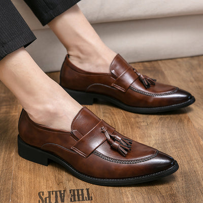 Zapatos de Cuero Casual Elegante con Borlas - Estilo Británico para Hombre - Image 2
