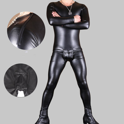 Calzoncillo Térmico Hombre Ajustado en Cuero PU Elástico - Image 12