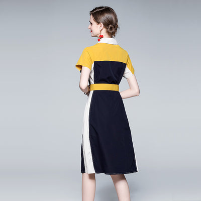 Vestido Camisero con Bordado y Cuello Solapa - Image 8