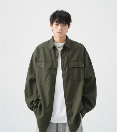 Camisa Jacket Casual Oversize para Hombre - Talla Grande - Image 36