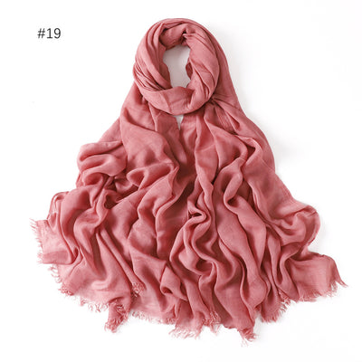 Pashmina Modal Fina Transpirable - Chal Ligero Monocromático para Mujer - Image 24
