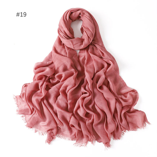 Pashmina Modal Fina Transpirable - Chal Ligero Monocromático para Mujer - Image 24