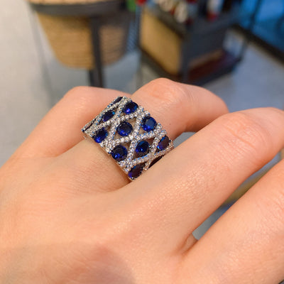 Anillo de Diamante Simulado Estilo Vintage para Mujer - Image 2