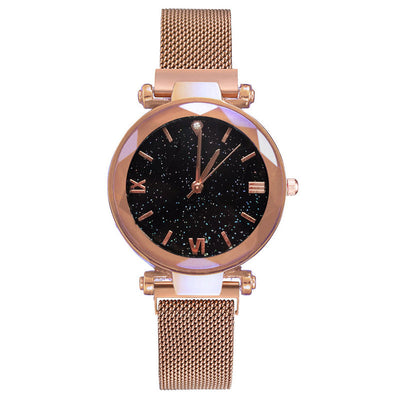 Abrigo de Lana Cintura Ajustada Largo Medio Color Sólido + Reloj Estilo Cielo Estrellado - Image 5