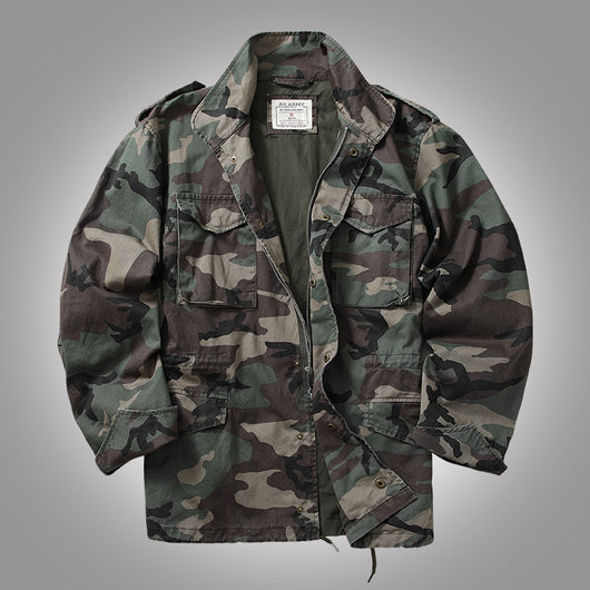 Chaqueta de Trabajo Estilo Retro Americano para Hombre - Image 3