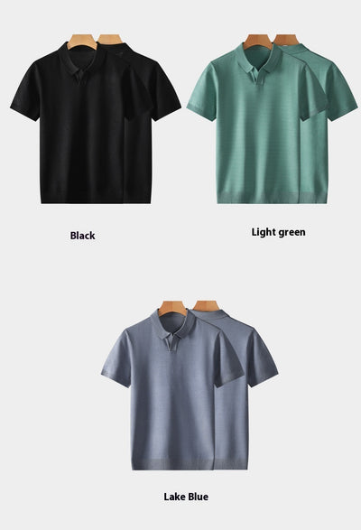 Polo Manga Corta Hombre Moderno para Otoño Invierno - Image 12
