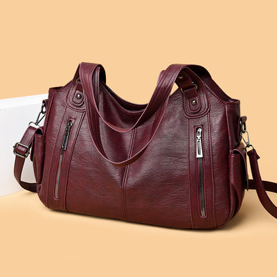 Bolsa de Hombro Texturizada Minimalista de Gran Capacidad para Mujer - Image 7