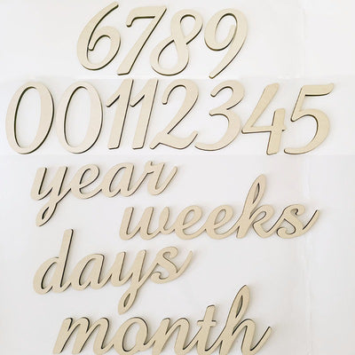 Calendario Mensual de Madera para Bebés y Niños Pequeños - Image 2