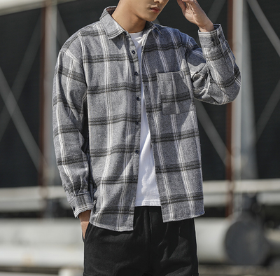 Camisa a Cuadros Hombre Talla Grande Corte Relajado - Image 12