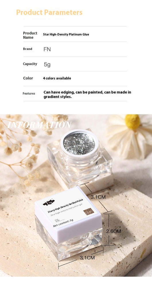 Pegamento UV de Alta Densidad Platinum para Uñas con Brillo Metálico - Image 12