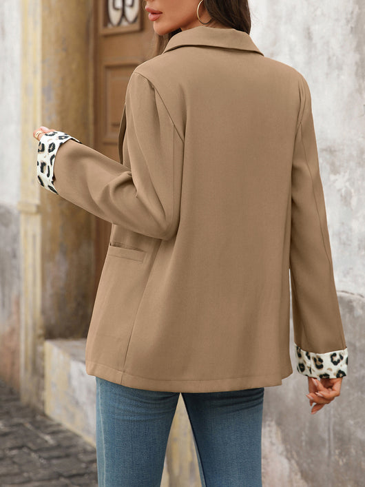 Blazer Leopardo con Costuras Decorativas para Mujer - Image 14