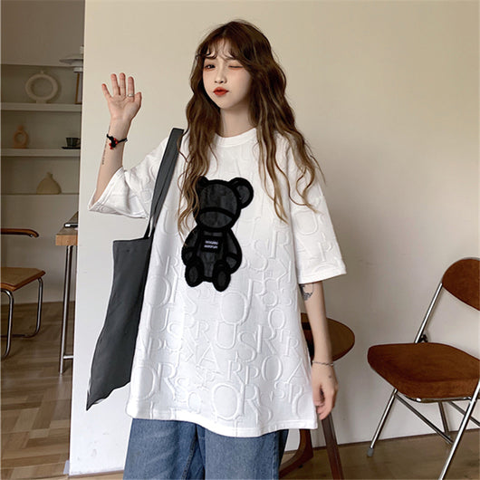 Camiseta Holgada de Manga Corta para Mujer - Image 10