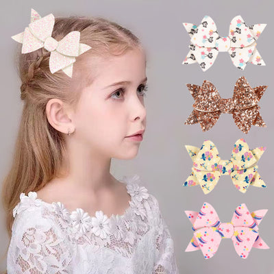 Pasador Moño Molino con Lentejuelas Brillo para Niñas - Image 7