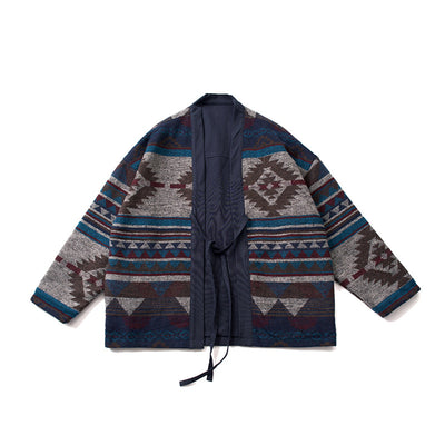 Chaqueta Acolchada de Algodón Estilo Étnico Retro para Hombre - Image 16