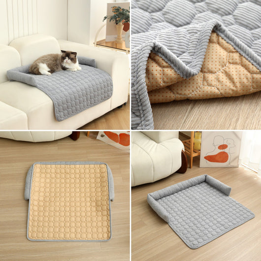 Cama Nido Calmante para Mascotas con Almohada Cervical y Manta Acolchada - Image 6