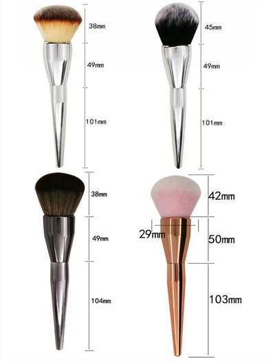 Brocha de Polvo Grande Oro Rosado - Aplicación Profesional - Image 12