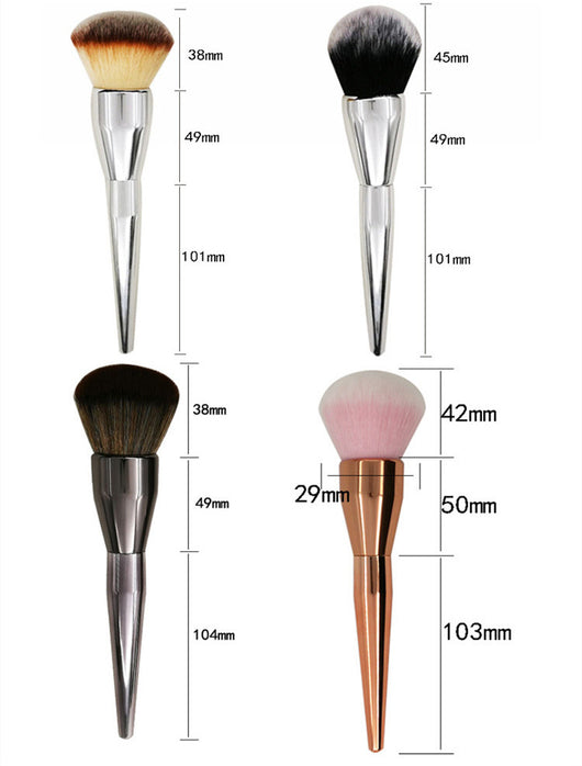 Brocha de Polvo Grande Oro Rosado - Aplicación Profesional - Image 12