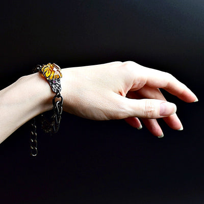 Pulsera Cubana Gruesa Yellowstone Trenzada - Image 10