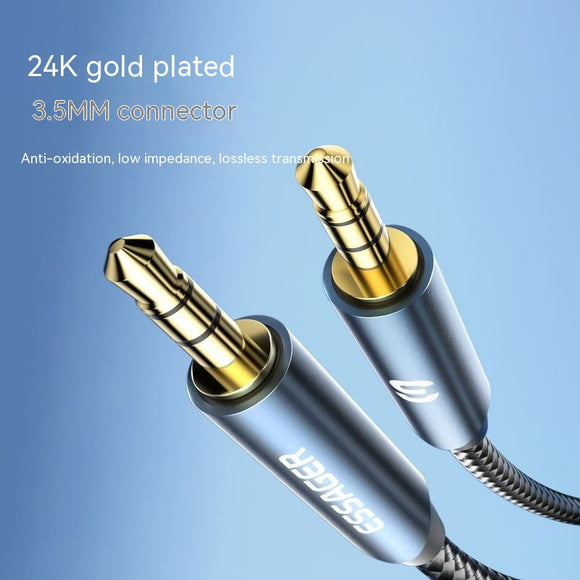 Cable de Audio Auxiliar 3.5mm de Alta Fidelidad para Auto y Celular