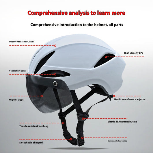 Casco Magnético Desmontable para Ciclismo - Protección Inteligente - Image 9
