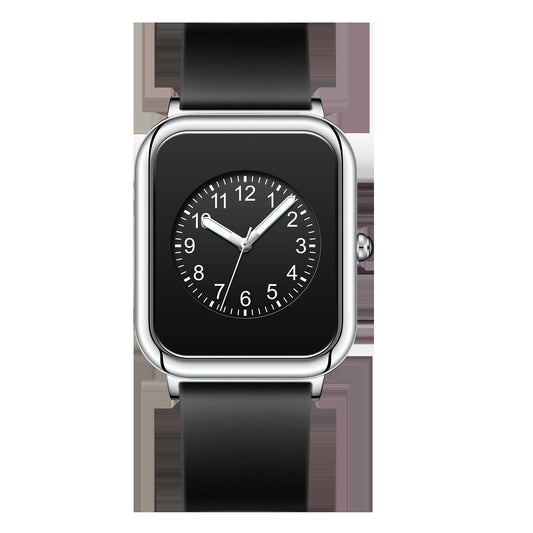 Reloj de Cuarzo Cuadrado Negro Resistente al Agua para Mujer – Elegancia Exquisita