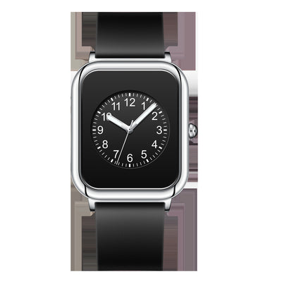 Reloj de Cuarzo Cuadrado Negro Resistente al Agua para Mujer – Elegancia Exquisita