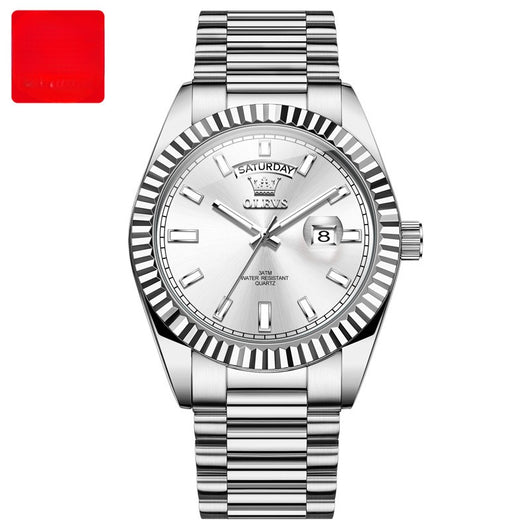 Reloj de Acero Inoxidable Resistente al Agua para Negocios - Image 11