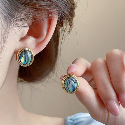 Aretes de Aguja de Plata Dorada con Fritilaria - Image 10