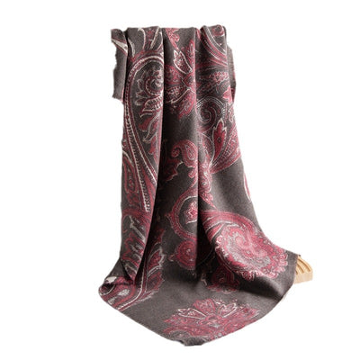 Bufanda Étnica Estampado Paisley en Cashmira Artificial - Image 3