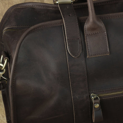 Bolso Bandolera de Cuero Genuino - Casual para Viajes - Image 8
