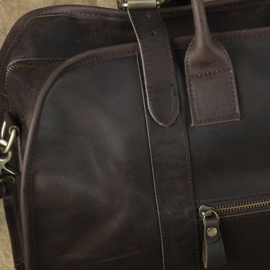 Bolso Bandolera de Cuero Genuino - Casual para Viajes - Image 8