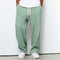 Pantalones Athleisure de Pierna Ancha y Tejido Waffle para Hombre