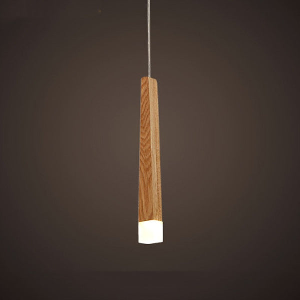 Lámpara Colgante de Madera Nórdica con Listones - Diseño Minimalista Moderno - Image 6