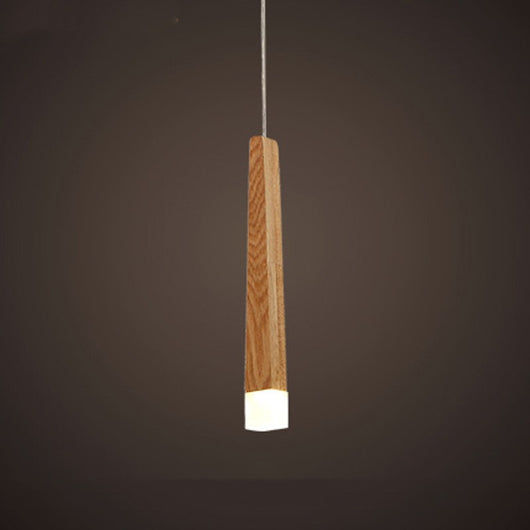 Lámpara Colgante de Madera Nórdica con Listones - Diseño Minimalista Moderno - Image 6