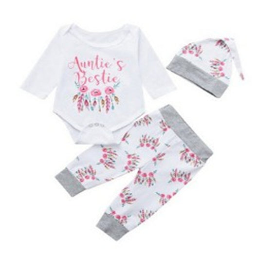 Conjunto de Tres Piezas con Encaje para Niñas - Image 2