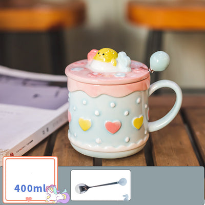 Taza de Café con Tapa, Cuchara y Caja de Regalo - Image 4